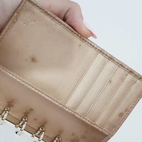 Gucci Authentic Guccissima embossed leather  Rose metallic agenda *chk video* - Picture 8 of 17